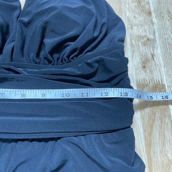 Magicsuit NWT Celine Black Swim Dress 6008007 Size 14 Wireless Bra Slimming - Picture 11 of 12